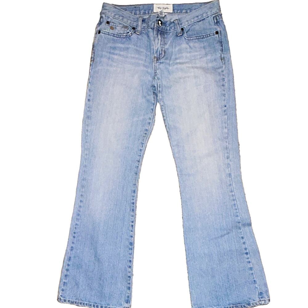 Abercrombie & Fitch Women's Bootcut Light Wash Denim Jeans Cotton Y2K